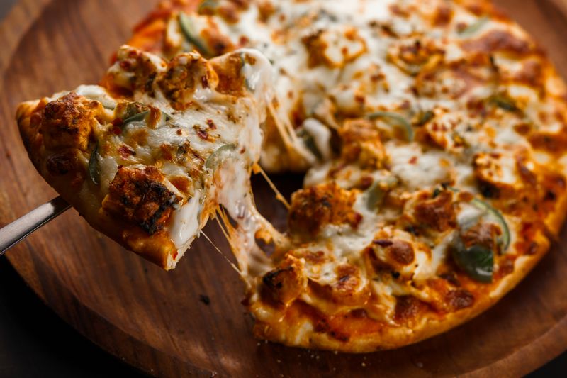 Fresh pizza ingredients at Punch pizza kitchen