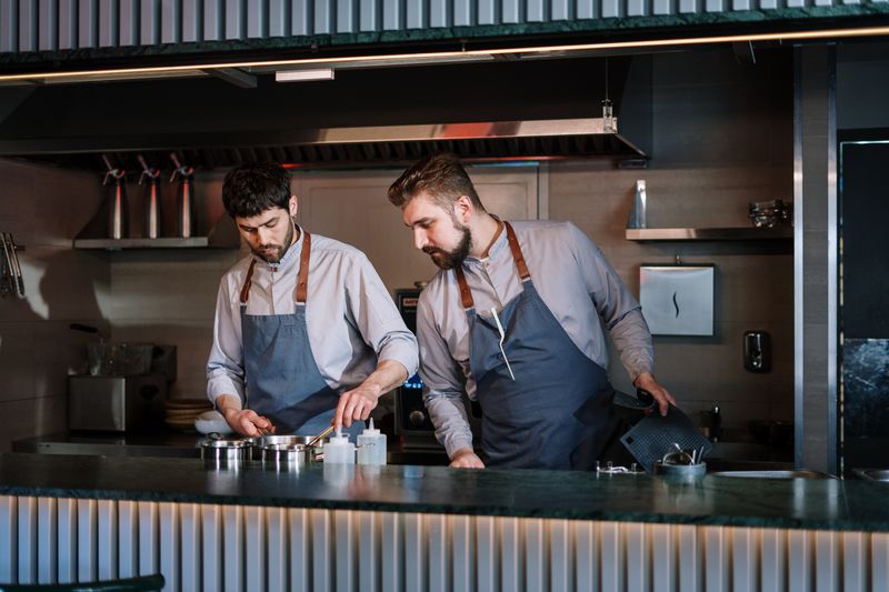 Punch pizza kitchen brigade team working together