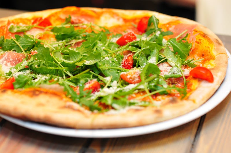Spicy Italian sausage punch pizza special of the day